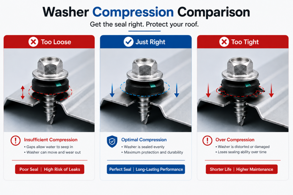 EPDM Washer Compression: What’s Right & Wrong
